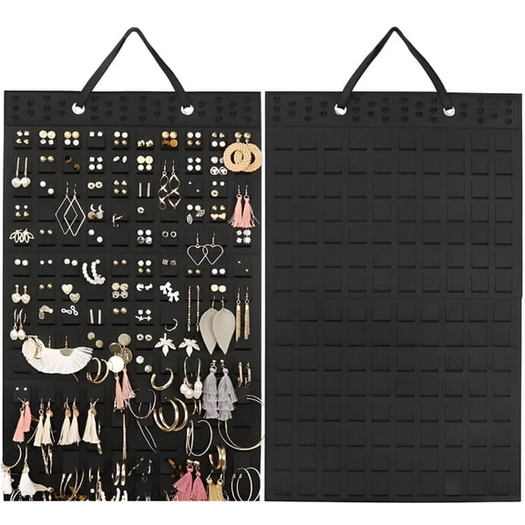 XIBUFE 2026 New Hanging Earrings Organizer Holder,Holds Up to 300 Pairs,Earring Hanger Wall Mount Hanging Jewelry Display Organizer for Women Girls for Bedroom,Closet,Dressing Room,Boutique,Vanity