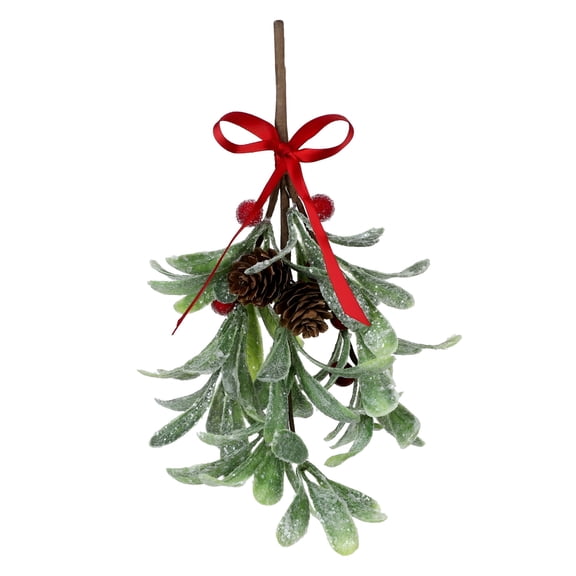 XIBUFE 2026 New Hanging Mistletoe Fake Potted Artificial Plant Home Decoration Creative Festival Supplies Ornaments Simulation Leaves