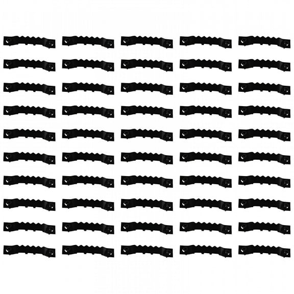 XIBUFE 2026 New Hardware Kit Sawtooth Picture Hangers Heavy Duty,50 Pack Sawtooth Picture Frame Hardware Black, for Frames, Photos, Art, Mirrors, Wall Decorations, Home Offices, Living Rooms