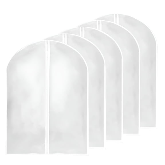XIBUFE 2026 New Home Textile Storage 5 Pack Large Clear Garment Bags Moth Proof Garment Bags Garment Cover Hanging Dress Garment Bags Storage for Travel,5X Clothes Dust Cover
