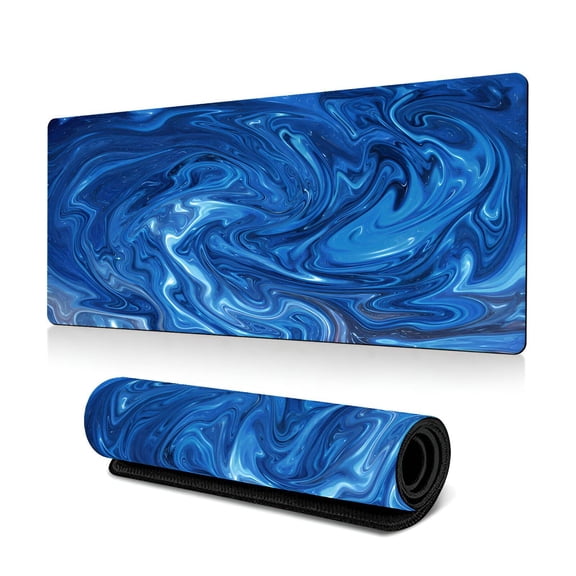 XIBUFE 2026 New Keyboard and Mouse Pad Abstract Ripple Design Mouse Pads for Desk Unique Fluid Art Style Gaming Mousepad Multicolor4 for Gaming Office Desk Setup Study Work
