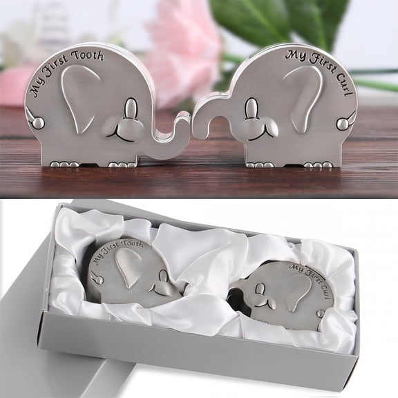 XIBUFE 2026 New Kids First Curl and Fairy Tooth Keepsake Box Baby First Tooth Fairy and Curl Keepsake Box - Baby Tooth Fairy Box Keepsake for Lost Tooth Boys,Tooth Holder for Kids,Baby Shower Gift