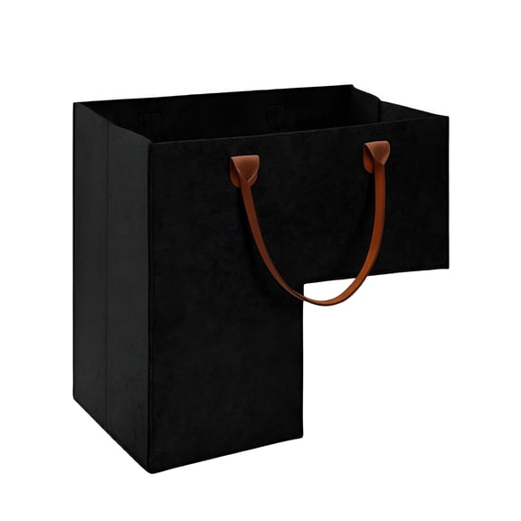 XIBUFE 2026 New Leather Handle Stair Basket Carpeted Stairs Organizer for Living Room,Hallway,Bedroom
