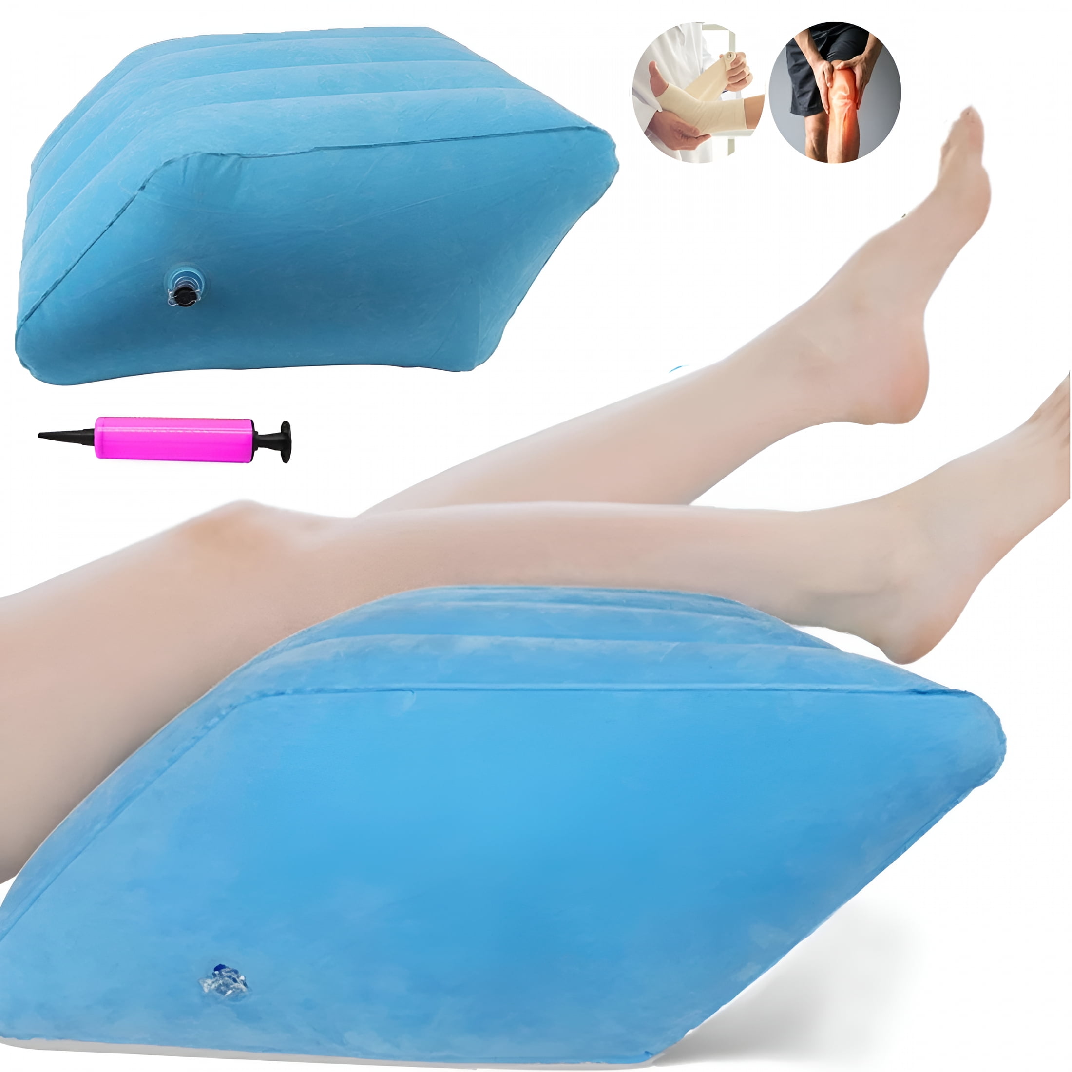XIBUFE 2026 New Leg Elevation Pillow Wedge,Inflatable Lifter Rest Pillow Bed Wedge Cushion,Reduce Swelling After Surgery,Sciatica,Hip Pain&More for Bed,Sofa,Recliner,Travel,Recovery