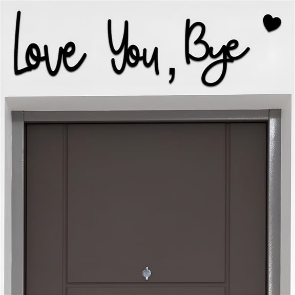 XIBUFE 2026 New Love You Bye Sign Above Door,Bye Love You Wooden Script Sign Love You,A Little Sign to Say I Love You,Above Door Wall Decor,For Valentines Day Sign Say Love You
