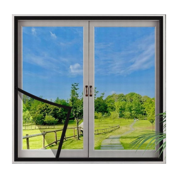 XIBUFE 2026 New Magnetic Screen Door for Doors Patios Balconies Windows Offers A Sense of Ease and Relaxation Window Screen Suitable for Various Applications Magnetic Door Screen Style6