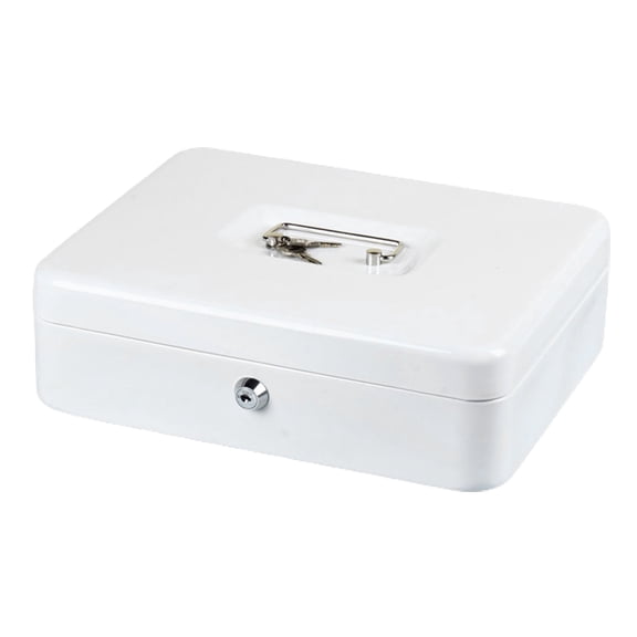 XIBUFE 2026 New Metal Money Box with Lock and 2 Keys Fireproof Cash Safe Box Anti-Theft Shockproof Secure Multi Compartments Storage Valueable Things Deposit Tin