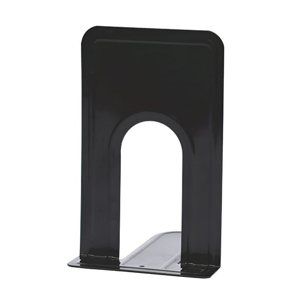 XIBUFE 2026 New Metal Non-Slip Bookend Bracket Heavy Book End Office Book Stopper for Desk,Library,Shelf Black One Size