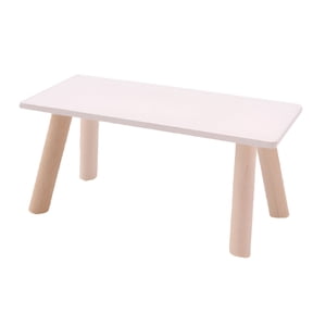 XIBUFE 2026 New Mini Tea Table Model Wooden Tea Table Model Miniature End Table Doll House Decor Mini House Decoration