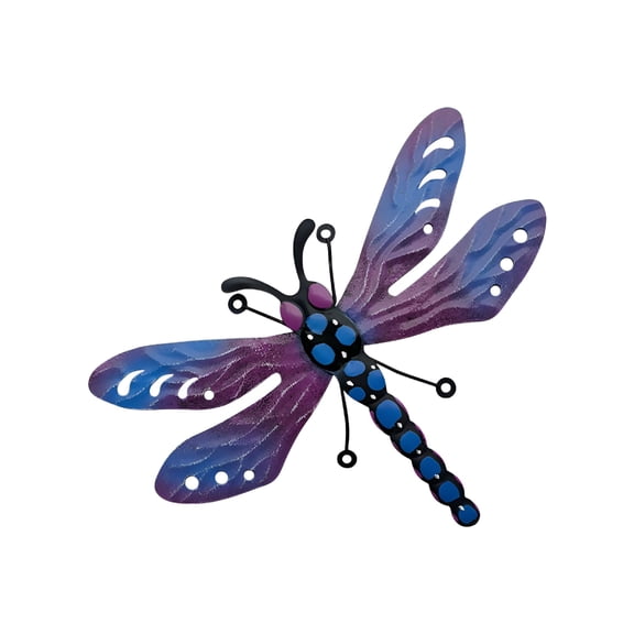 XIBUFE 2026 New Outdoor Iron Art Wall Hanging,Metal Dragonfly Fence Wall Decor,Colorful Dragonfly Wall Art Sculpture Hanging Decorations for Indoor and Outdoor,Yard Patio Garden Living Room Deco