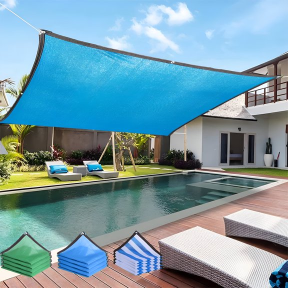 XIBUFE 2026 New Outdoor Sun Shade Sail Rectangle 2X2M Fabric with 95% Uv Block & Breathable Design for Patio,Pool,And Garden Sun Protection, for Backyard, Garden, Poolside, Patio, Outdoor Spaces