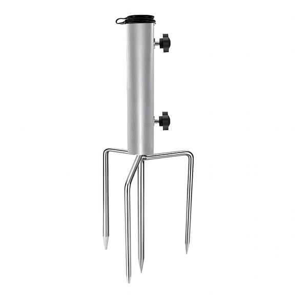 XIBUFE 2026 New Patio Umbrella Holder Stake Heavy Duty Weather-Proof Outdoor Beach Sand Yard Lawn Umbrella Stand Base Ground Spike Umbrella Accessories