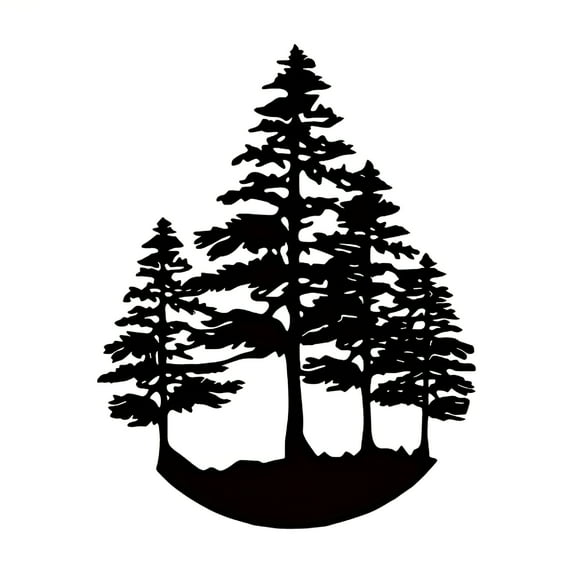 XIBUFE 2026 New Pine Tree Wall Decor,Pine Tree Metal Wall Art Wall Sticker,Metal Tree Wall Decor,Nature Sign,Unique Home Decor Gift,Nature Forest Decor,Farmhouse Decor