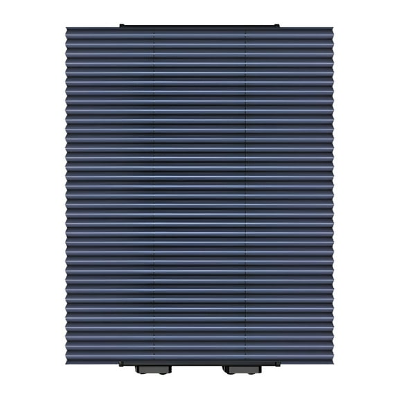 XIBUFE 2026 New Pleated Blind with Suction Cups - Retractable Window Shade for Sun Protection and Privacy,No Drilling Required,Perfect for Kitchen,Bathroom,Office,And Car (Dark Blue,46X120Cm)