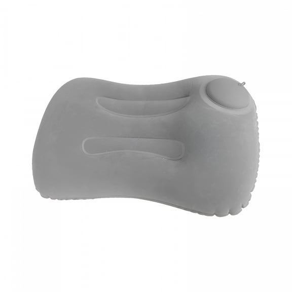 XIBUFE 2026 New Portable Travel Pillow Foldable Compact Lightweight Neck Pillow Self Inflating Pillow for Carry on Backpacking Sleeping Rest Gray Rectangular
