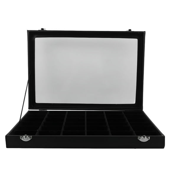 XIBUFE 2026 New Rock Display Case 36 Grid Rock Collection Storage Case Rock Collection Display Case for Rock Collection,Mineral Display,Specimen Storage,Geology Enthusiasts,Display Cabinet