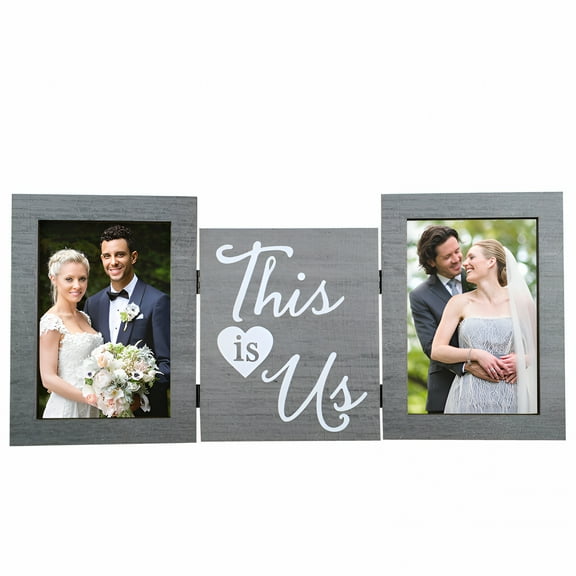 XIBUFE 2026 New Romantic Couples Wooden Picture Frame, Rustic Wedding Decor, Wedding Picture Frame for Couple, Love Photo Frame for A Wedding Or Engagement Gift