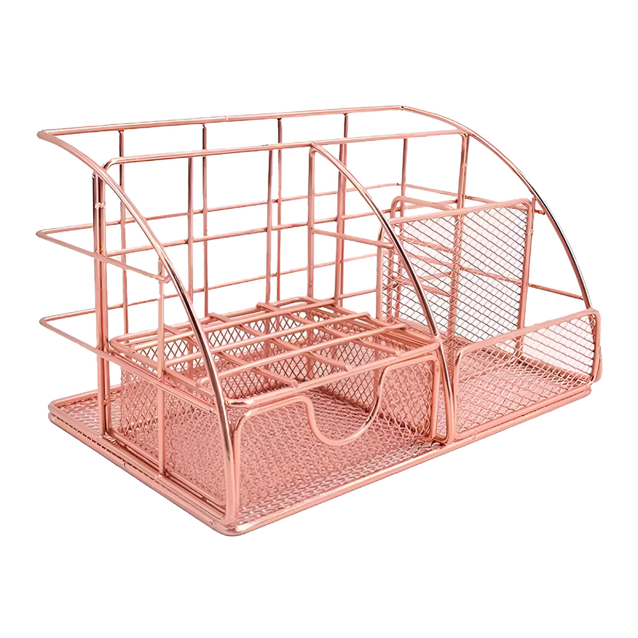 XIBUFE 2026 New Rose Gold Desk Organizers and Accessories Office Supplies Set Stapler,Pen Holder,Phone Holder,Pen Holders Pen Cups Desk Accessories Office Office Organizing Office Desk Supplies
