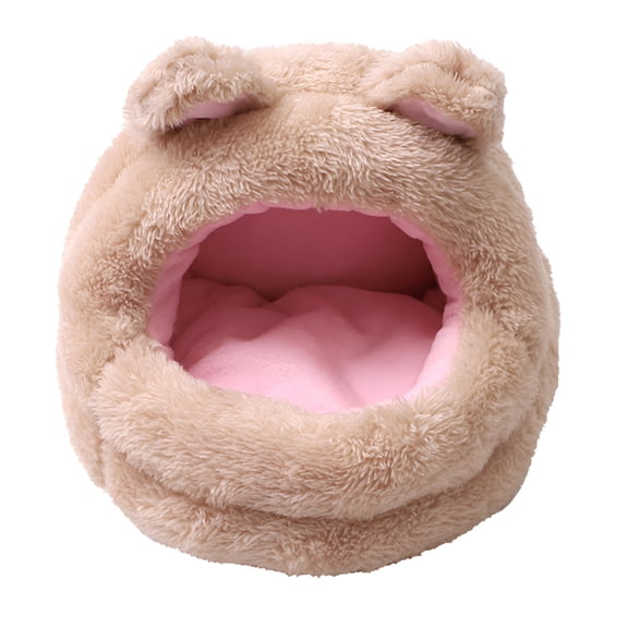 XIBUFE 2026 New Small Animal Warm Bed Hideout Guinea Pig House for Hedgehog Bunny Chinchilla for Indoor, Cage, Hutch, Small Pet Resting Medium Bear