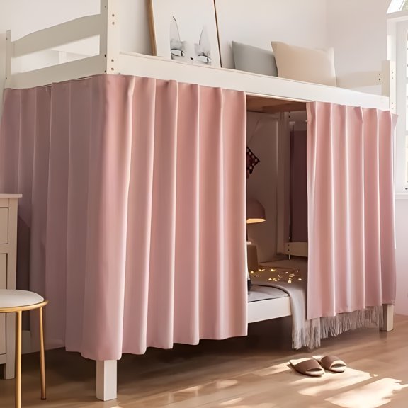 XIBUFE 2026 New Students Bunk Bed Curtain Dormitory Bottom Bunk Blackout Bed Curtains Stylish Mosquito Protection Nets Canopy Bed Tent Dustproof Curtains