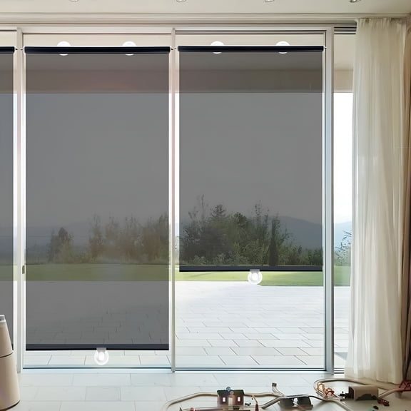 XIBUFE 2026 New Summer Sun Protection and Heat Insulation Stretchable Roller Blinds for Home,Office,Car,Kitchen and Bathroom,Automatic Retractable Window Blinds for Privacy,Sun Blockage,Uv Protection