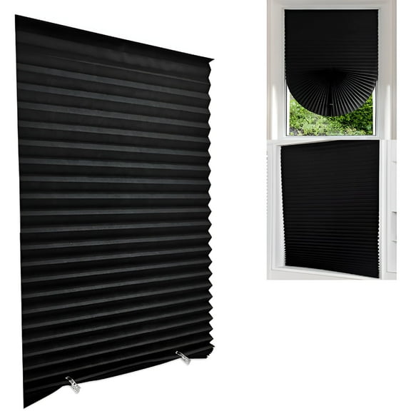 XIBUFE 2026 New Temporary Window Blinds,Pleated Window Shades Cordless Fabric Shades Light Filtering Fabric Blinds for Windows,Easy to Cut and Install,For Bedroom, Bathroom, Living Room, Office