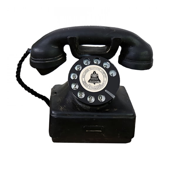 XIBUFE 2026 New Vintage Rotary Telephone Statue Old Fashion Telephone Model for Bar for Home Decor,Bars,Restaurants,Vintage Enthusiasts,Offices,Retro-Themed Spaces.