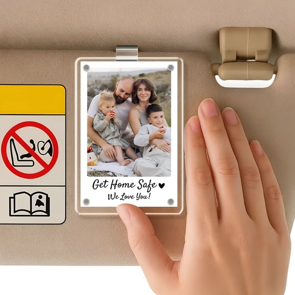 XIBUFE 2026 New Visor Clip Photo Frame Car Visor Photo Clip,Photo Visor Clips for Cars Picture Holder,Suitable for Adding Family Or Personal Photos Car Photo Holder for Car,Truck,Suv,Van