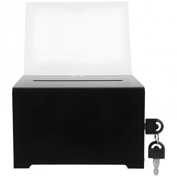 XIBUFE 2026 New Voting Boxes Donation Box with Slot Acrylic, for Office, School, Charity, Events 1Set