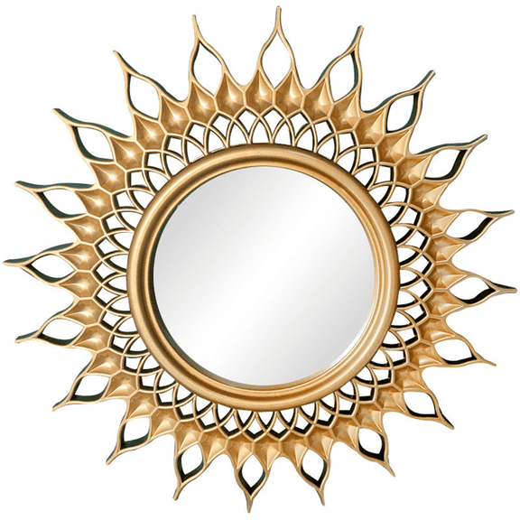 XIBUFE 2026 New Wall Mirrors Decorative,Vintage Hanging Mirror,Practical Use Decorative Mirror,Gold for Home Dcor, Living Room, Bedroom, Hallway, Vintage Styling, Interior Accents