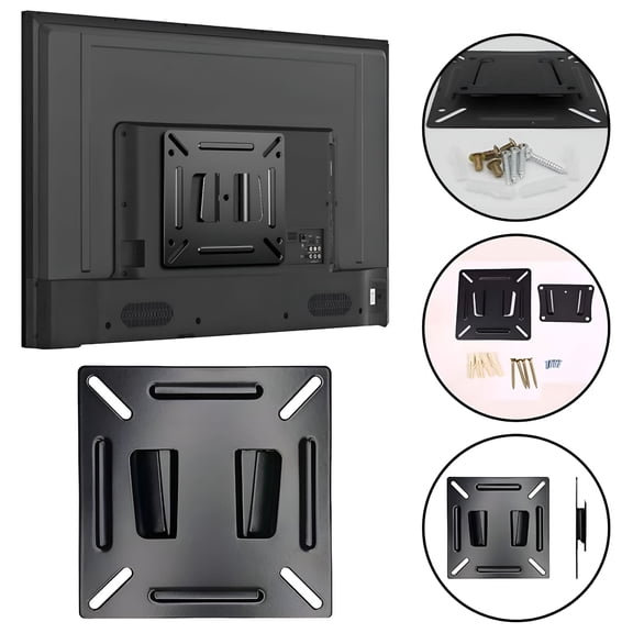 XIBUFE 2026 New Wall Mount Most 14-24 Computer Low Profile Rv Tv Wall Mount Up to 100X100Mm Max Weight 30Lbs 15 19 20 22 23 Inch Small Mount Bracket