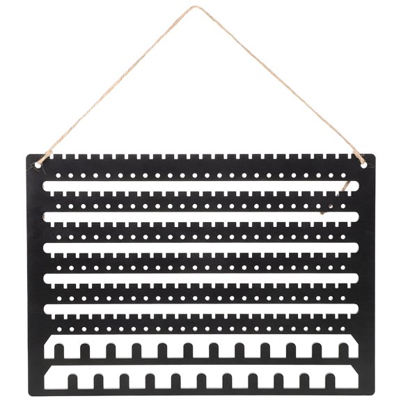XIBUFE 2026 New Wall Mounted Wooden Jewelry Organizer Hanging Earring Holder Necklace and Bracelet Display Rack Earring Storage for Studs and Dangles for Home Decor