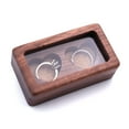 Fresh Look at Xibufe 2026 New Walnut Wood Jewelry Box Portable Ring Holder