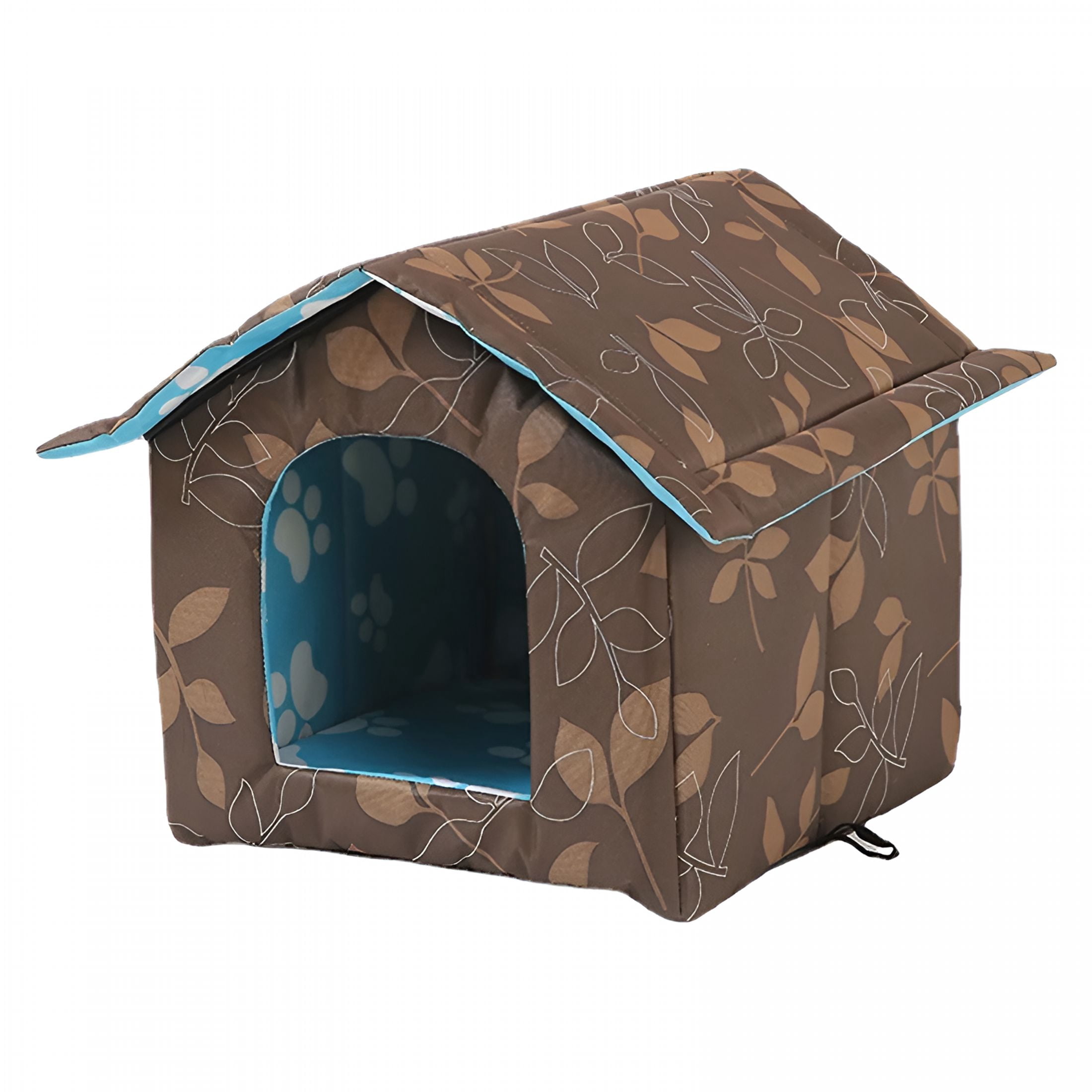 XIBUFE 2026 New Winter Cat House for Outdoor Indoor Cats with Self Warming Pad,Weather-Proof Heat Insulated Warm Cat Dog Shelter Enclosure for Cats Dogs Portable Water-Proof Tent for Feral (S)