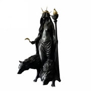 XIBUFE 2026 New the Witch of the Night Halloween Decorations Indoor Hecate Statue Greek Mythology Sculpture Collectible Goddess Figure for Shelf Displayb