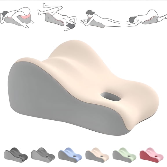 XIBUFE 27 Lift Wedge Memory Foam Couple Pillow-Enhances Comfort,Provides Waist Support,Position Instantly,Better Positioning,Recovers After Impact,All Postures Suitable