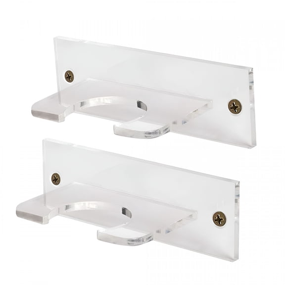 BESTSKY 2Pack Baseball Bat Holder for Vertical Display, Acrylic Wall Mount for Home