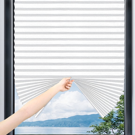 XIBUFE 3 Pcs No Drill Blackout Shades Tension Cordless Cellular Blinds for Indoor Windows No Drilling No Tools Window Blinds & Shades Pull Down Room Darkening for Kitchen Bedroom Home