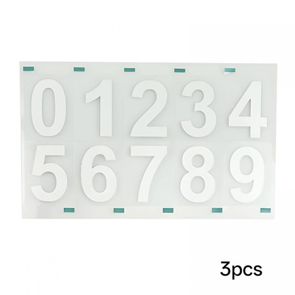 XIBUFE 30 Numbers, Glow In The Dark House Numbers, 2.44In Number Stickers for Mailbox Glow Address Signs for Houses at Night for Door Cars Trucks Home Business(White)