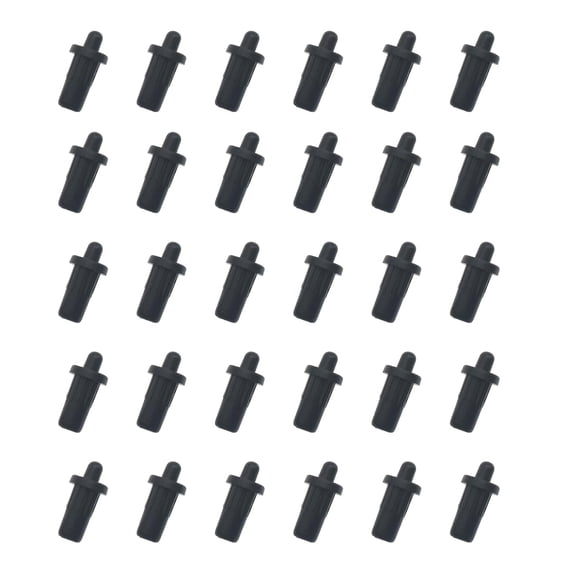 XIBUFE 30pcs Cabinet Door Repair Pins - Damper Replacement, Plastic Shutter, Spring Loaded Furniture Fittings Door Spring Pins (Black)