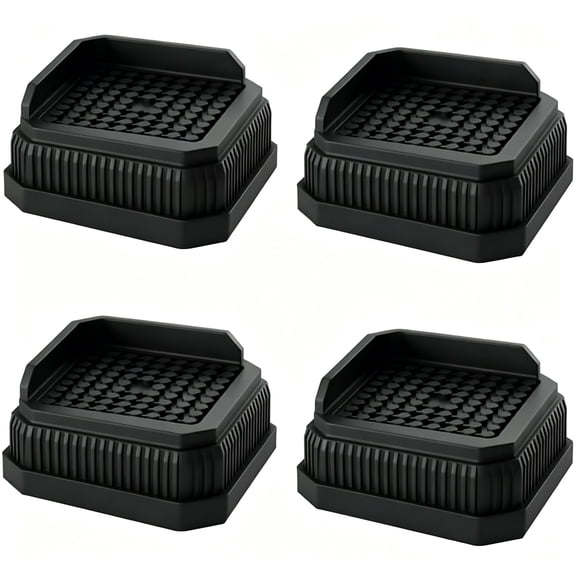 XIBUFE 4-Pack Stackable Treadmill Incline Riser Blocks, Heavy Duty Height Lift for Leveling & Uphill Training, 4000 Lbs