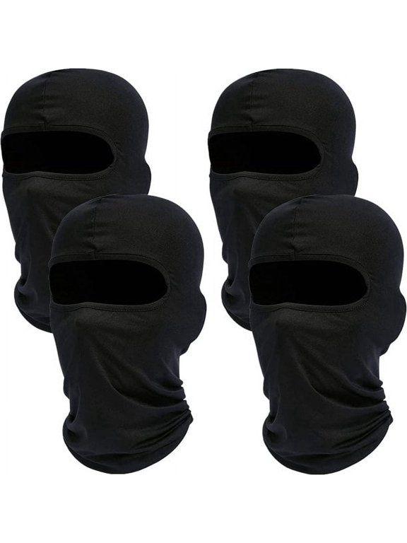 4 Pcs Balaclava Face Ski Mask: Full Face Cover Hood Masks for Men Women Full Face Cover mask men