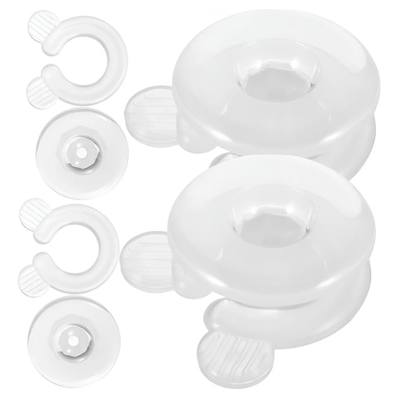 XIBUFE 4 Pcs Duvet Comforter Clips, Bed Sheet Holders Fasteners, Quilt Corner Grippers to Keep Blanket in Place, White