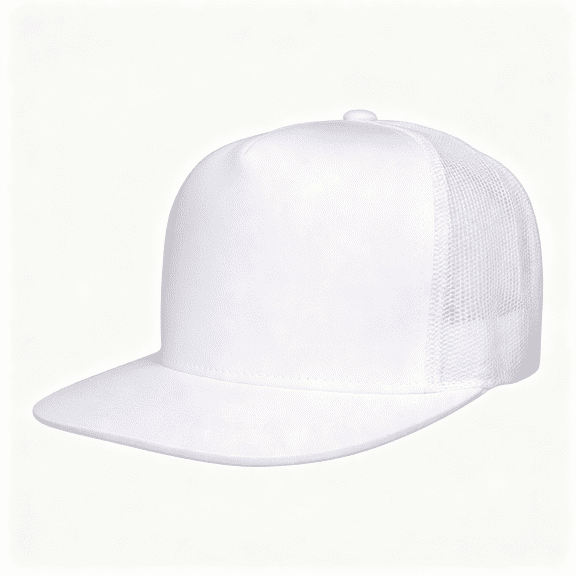 XIBUFE 5-Panel YP Classic Trucker Cap|High Profile Flat Visor Snapback|Structured Crown,Hard Buckram,Plastic Snap Closure,Flat Bill,Reinforced Stitching,Bulk Packs Available