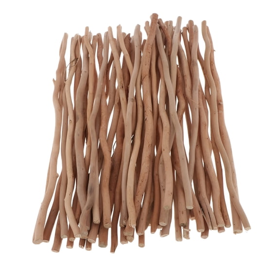 XIBUFE 50 Pcs Natural Driftwood Branches, 12 Inch Wood Twigs for Arts and Crafts, Rustic Decor, Wedding Centerpieces, and DIY Projects
