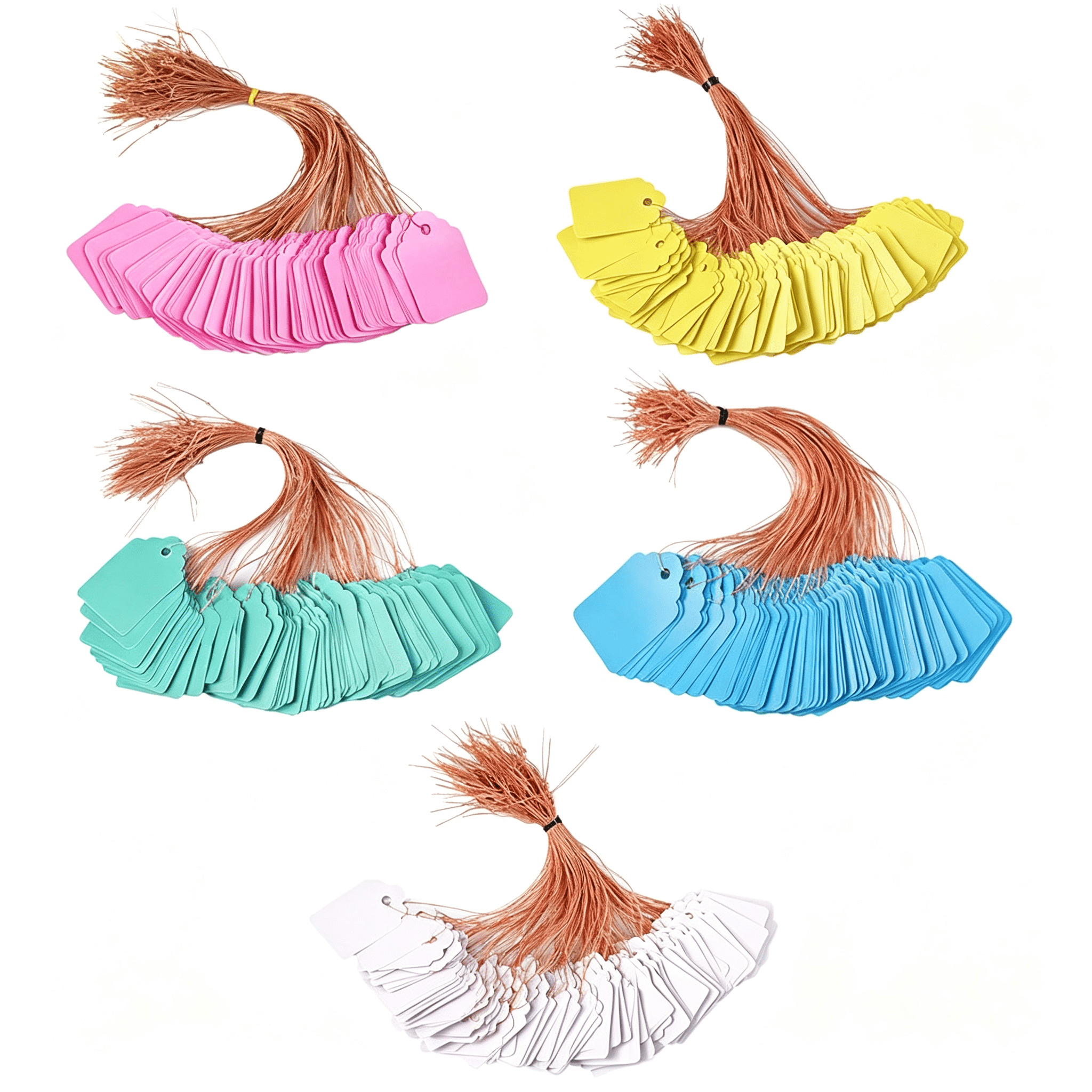 String Label XIBUFE 500Pcs Waterproof Tags with String,Plastic Reusable Labels ...