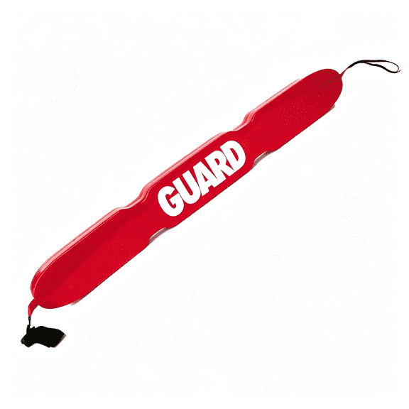 XIBUFE 53 Inch Lifeguard Rescue Tube Red Ergonomic Cutaway Flotation Buoy | Durable Nylon Casing with Adjustable Strap and Tow Line, Professional Guard Gear for Lake, Beach and Waterpark