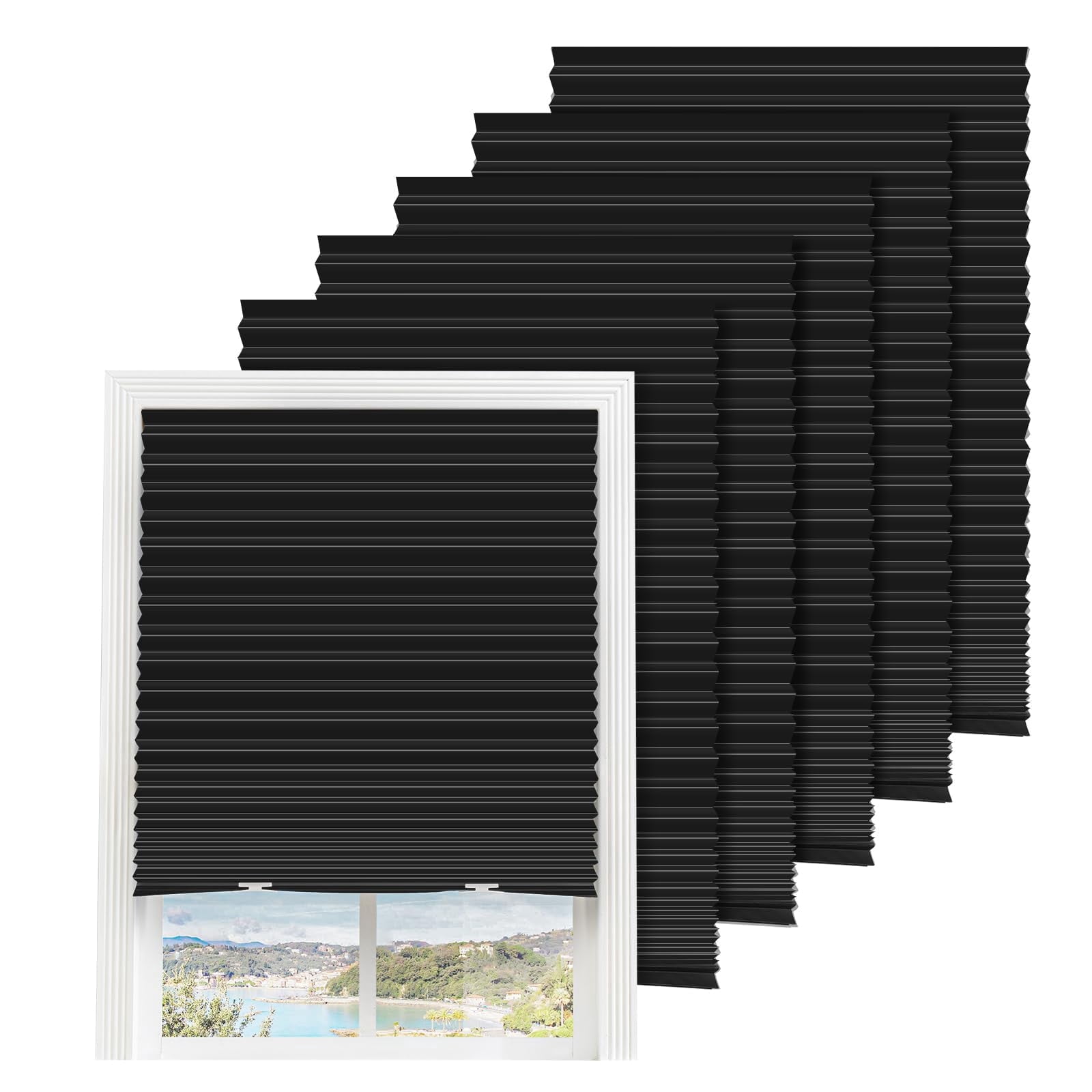 Project Easy Paper Clips XIBUFE 6 Packs Temporary Blinds For Windows Easy To Cut And Install ...