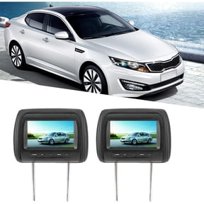 XIBUFE 7" Hd Car Headrest Lcd Monitor with 2 Video Inputs,Black Adjustable Control for Driver Passenger Seat Headrest Monitor for Car