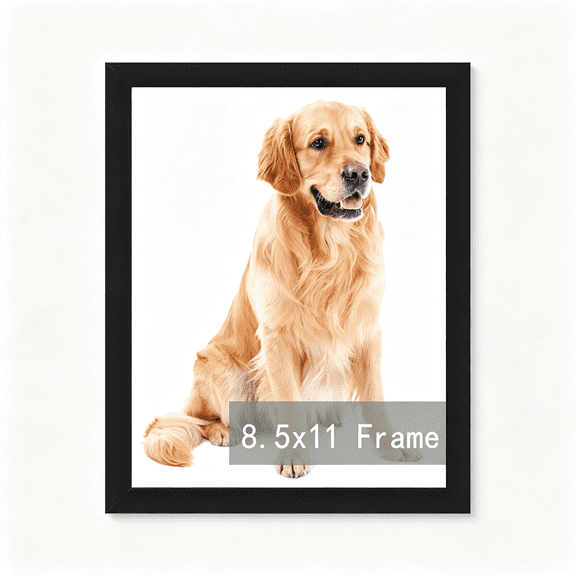 XIBUFE 8.5X11 Picture Frame,Document Frame Certificate Frames Display Diplomas 8.5X11" Standard Paper Frame with Stand Black Frame Wall and Tabletop Display